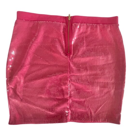 Hot Pink Sequin Mini Skirt – H&M Size 10, NWT - Picture 2 of 3